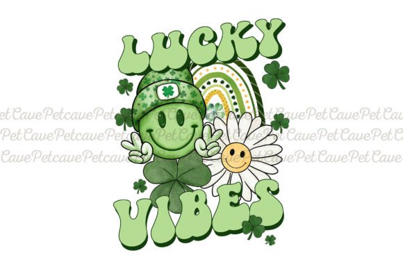 Download Lucky Vibes Retro St. Patrick's Day PNG - St. patrick Collection