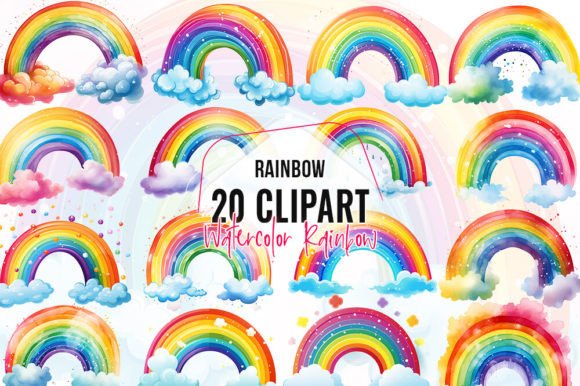 Download Watercolor Rainbow Clipart - Watercolor Collection