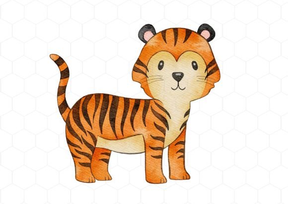 Download Watercolor Tiger Safari Illustration - Watercolor Collection