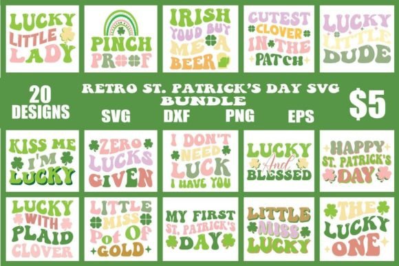 Download Retro St. Patrick's Day SVG Bundle - St. patrick Collection