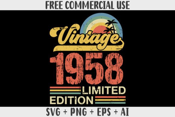 Download Retro Vintage 1958 Limited Edition - 1958 Collection