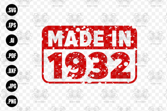 Download Made in 1932 Rubber Texture Stamp&nbsp;&nbsp; - 1932 Collection