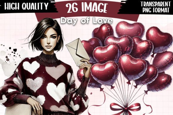 Download Watercolor Love Clipart, Day of Love - Watercolor Collection
